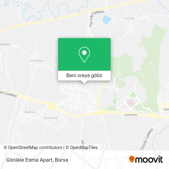 Görükle Esma Apart harita