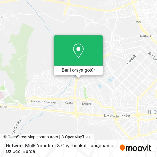 Network Mülk Yönetimi & Gayimenkul Danışmanlığı Özlüce harita