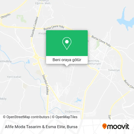 Afife Moda Tasarim & Esma Elite harita