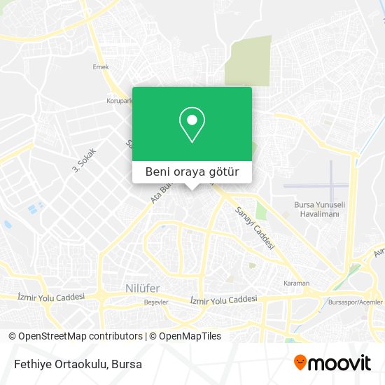Fethiye Ortaokulu harita