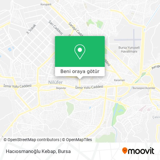 Hacıosmanoğlu Kebap harita