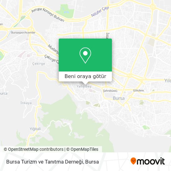 Bursa Turizm ve Tanıtma Derneği harita