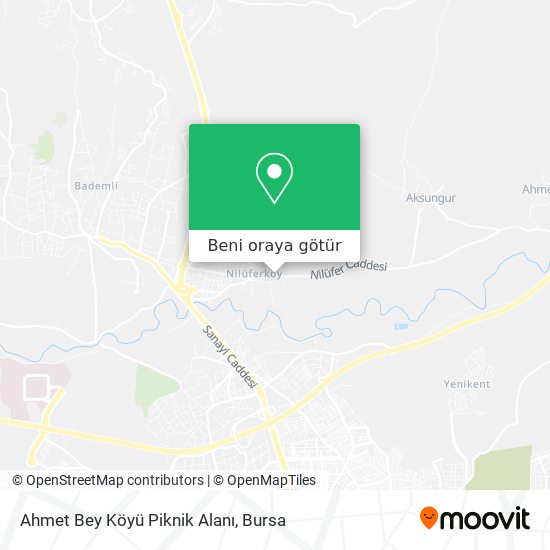 Ahmet Bey Köyü Piknik Alanı harita