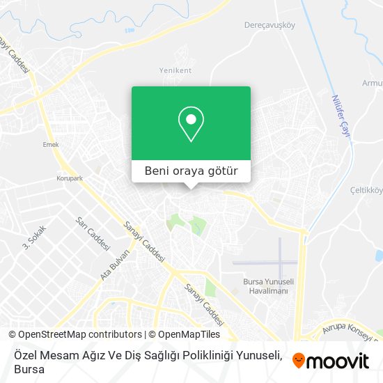 Özel Mesam Ağız Ve Diş Sağlığı Polikliniği Yunuseli harita