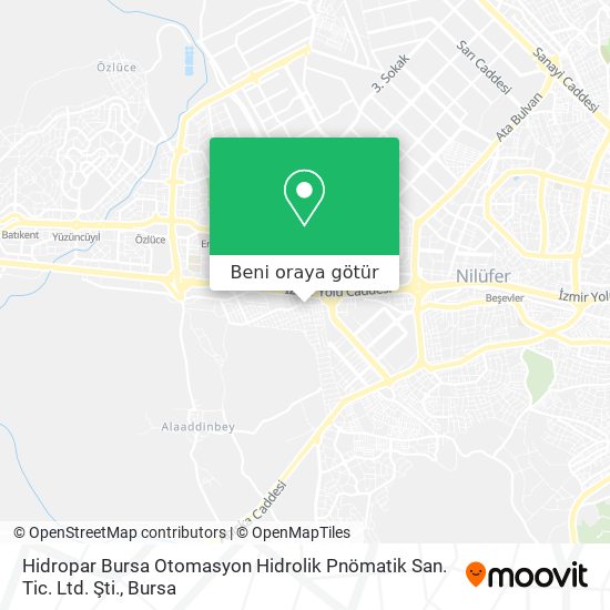 Hidropar Bursa  Otomasyon Hidrolik Pnömatik San. Tic. Ltd. Şti. harita