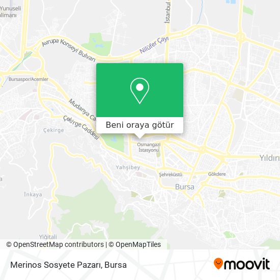 Merinos Sosyete Pazarı harita