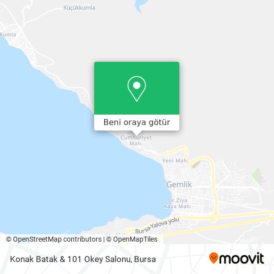 Konak Batak & 101 Okey Salonu harita