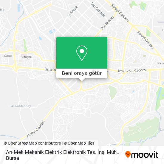 Arı-Mek Mekanik Elektrik Elektronik Tes. İnş. Müh. harita