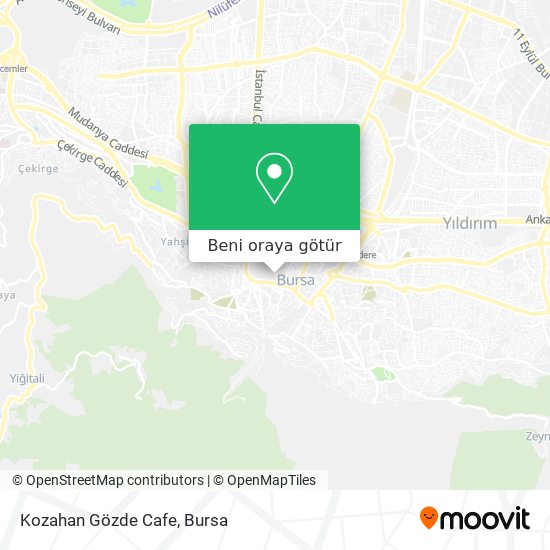 Kozahan Gözde Cafe harita