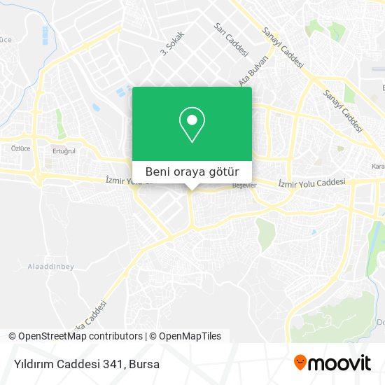 Yıldırım Caddesi 341 harita