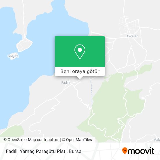 Fadıllı Yamaç Paraşütü Pisti harita