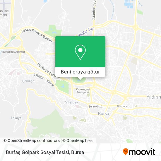 Burfaş Gölpark Sosyal Tesisi harita