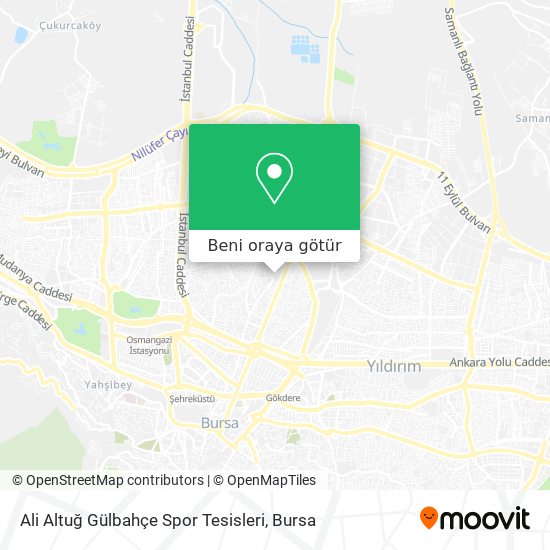 Ali Altuğ Gülbahçe Spor Tesisleri harita