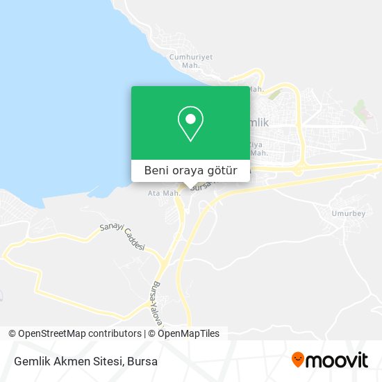 Gemlik Akmen Sitesi harita