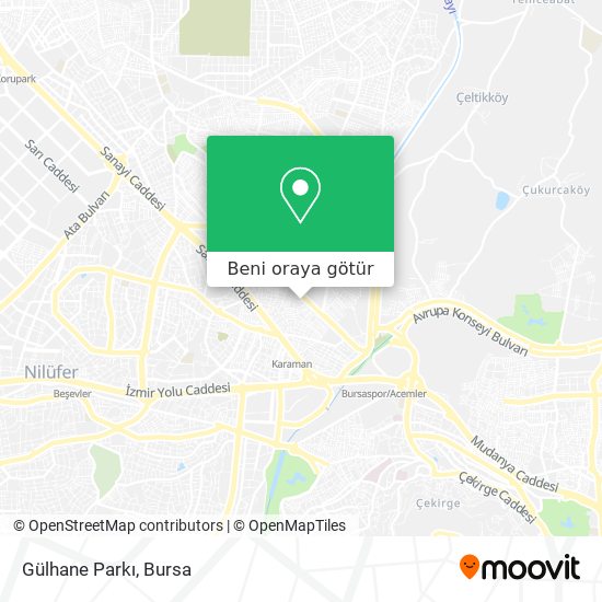 Gülhane Parkı harita