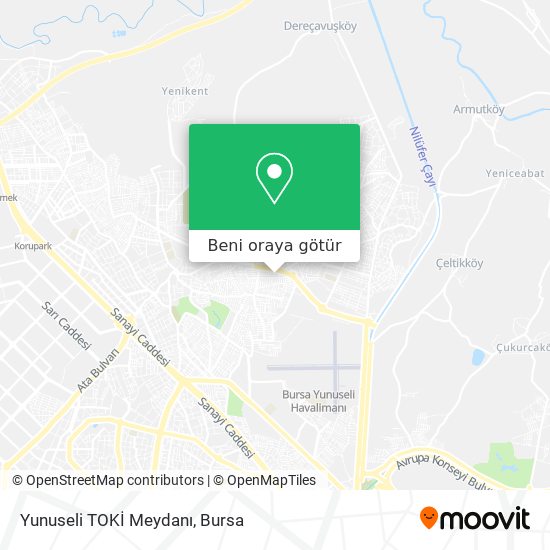 Yunuseli TOKİ Meydanı harita