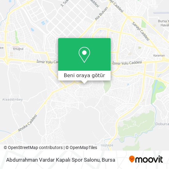 Abdurrahman Vardar Kapalı Spor Salonu harita