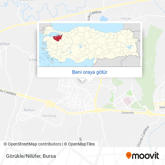 Görükle/Nilüfer harita