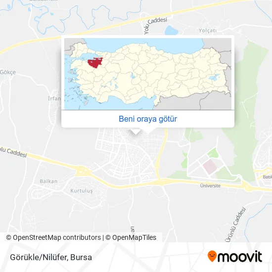 Görükle/Nilüfer harita