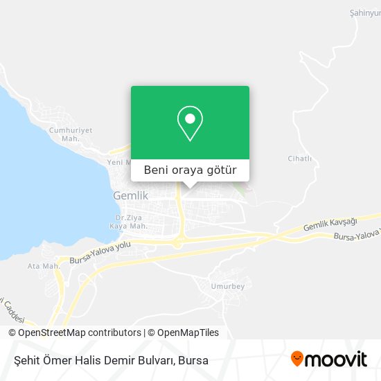 Şehit Ömer Halis Demir Bulvarı harita