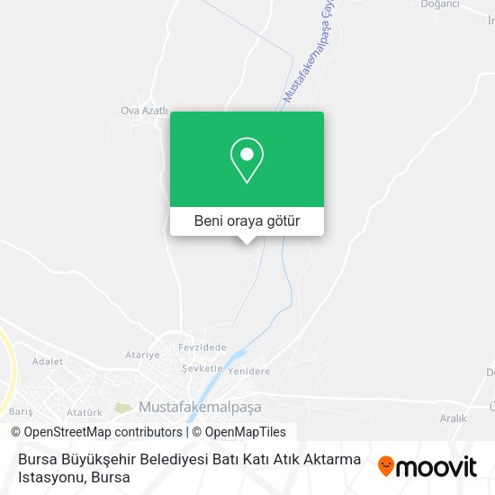 Bursa Büyükşehir Belediyesi Batı Katı Atık Aktarma Istasyonu harita