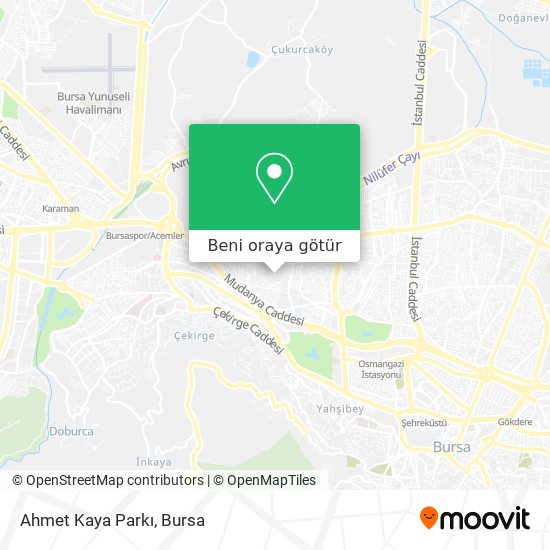 Ahmet Kaya Parkı harita
