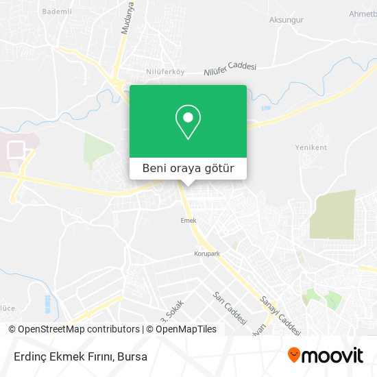 Erdinç Ekmek Fırını harita