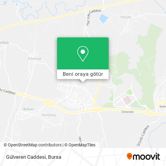Gülveren Caddesi harita