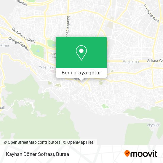 Kayhan Döner Sofrası harita