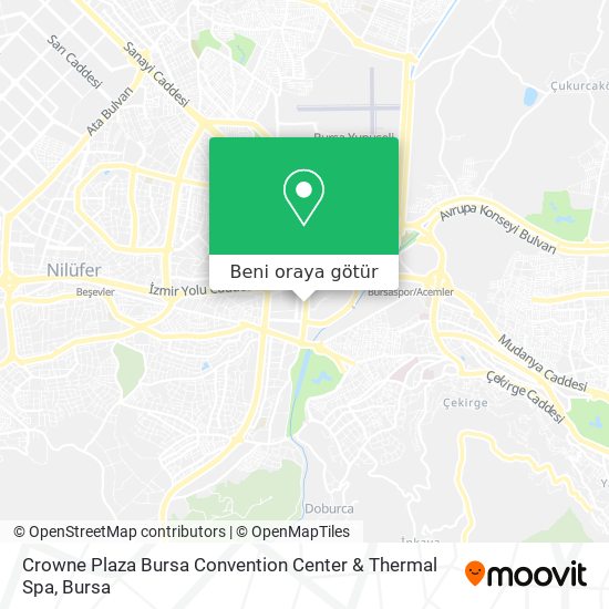 Crowne Plaza Bursa Convention Center & Thermal Spa harita
