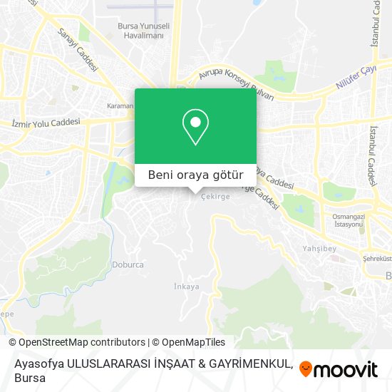 Ayasofya ULUSLARARASI İNŞAAT & GAYRİMENKUL harita