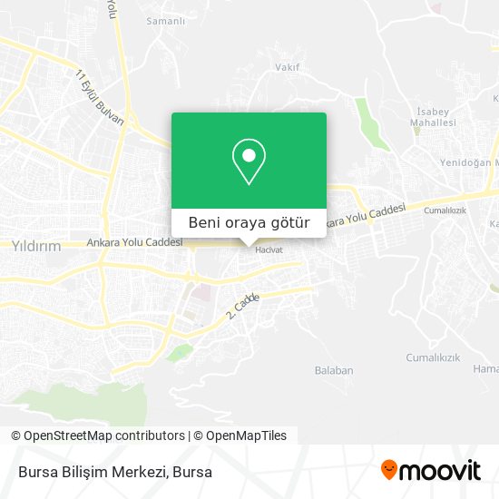 Bursa Bilişim Merkezi harita