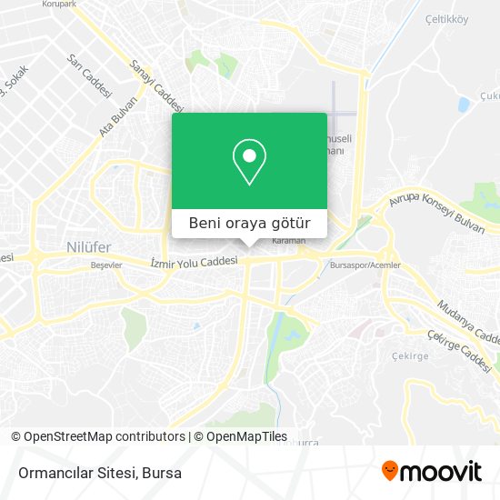Ormancılar Sitesi harita