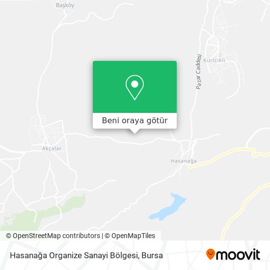 Hasanağa Organize Sanayi Bölgesi harita