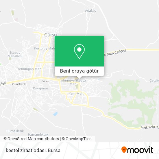 kestel ziraat odası harita