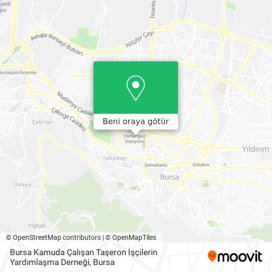 Bursa Kamuda Çalışan Taşeron İşçilerin Yardımlaşma Derneği harita