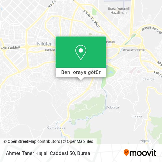 Ahmet Taner Kışlalı Caddesi 50 harita