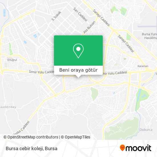 Bursa cebir koleji harita