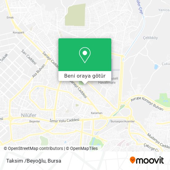 Taksim /Beyoğlu harita