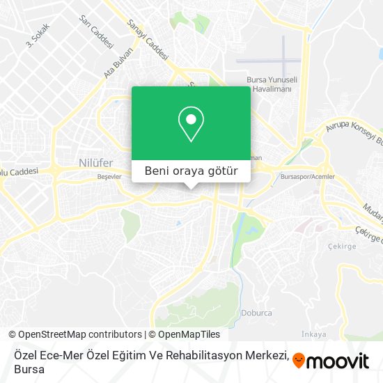 Özel Ece-Mer Özel Eğitim Ve Rehabilitasyon Merkezi harita