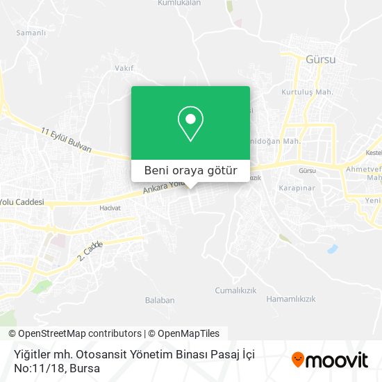 Yiğitler mh. Otosansit Yönetim Binası Pasaj İçi No:11 / 18 harita
