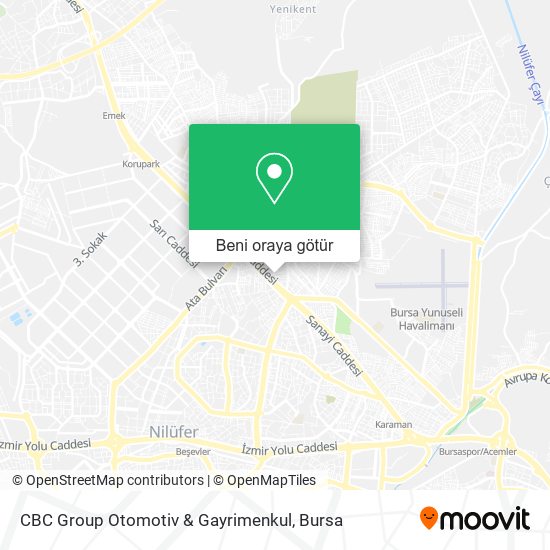 CBC Group Otomotiv & Gayrimenkul harita
