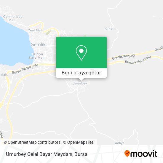 Umurbey Celal Bayar Meydanı harita