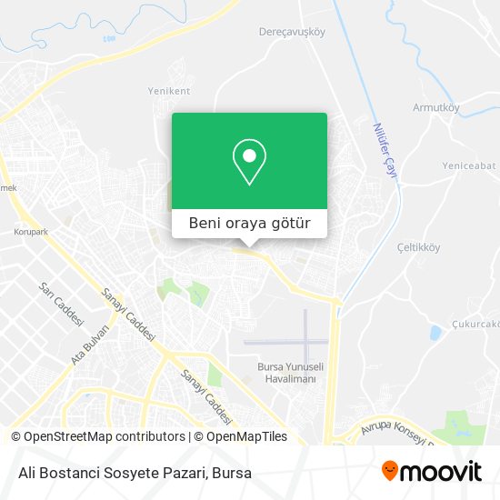 Ali Bostanci Sosyete Pazari harita