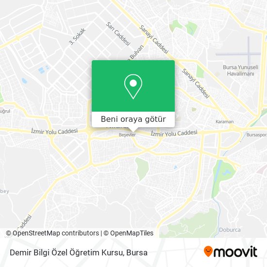 Demir Bilgi Özel Öğretim Kursu harita