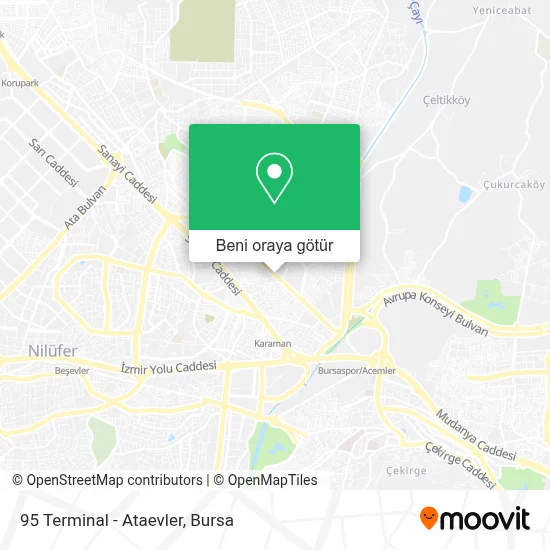 95 Terminal - Ataevler harita