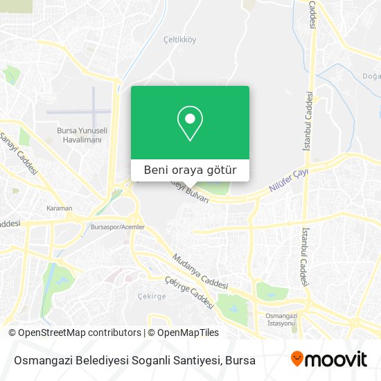 Osmangazi Belediyesi Soganli Santiyesi harita