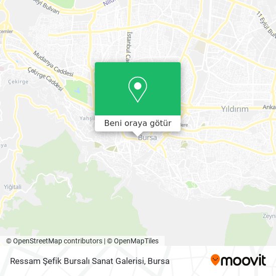 Ressam Şefik Bursalı Sanat Galerisi harita