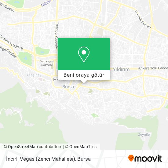 İncirli Vegas  (Zenci Mahallesi) harita