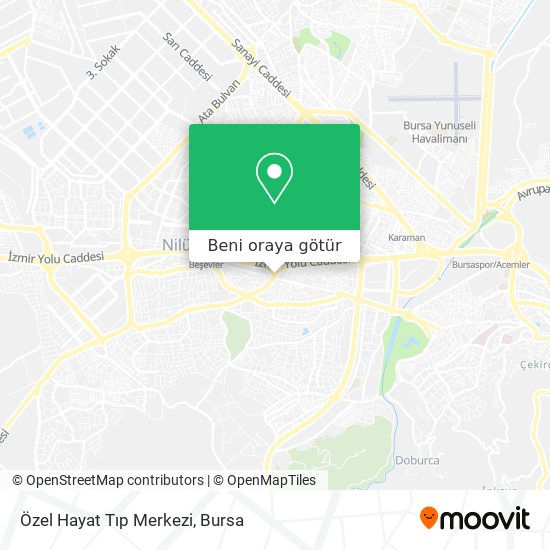 Özel Hayat Tıp Merkezi harita